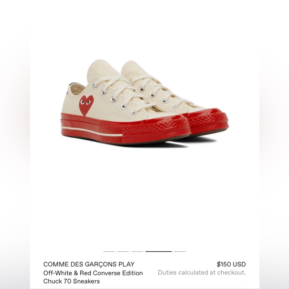 COMME DES GARÇON CONVERSE